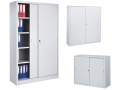 Шкафы с раздвижными металлическими дверцами (Металлические шкафы, Металлическая мебель, Офисная мебель)