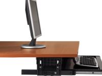 Регулируемая полочка для размещения клавиатуры под столешницей, Функциональная мебель, Офисная мебель
